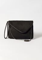 Bayan Siyah Fermuar Detaylı Askılı Çanta