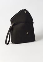 Bayan Siyah Fermuar Detaylı Askılı Çanta