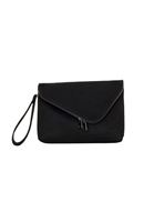 Bayan Siyah Fermuar Detaylı Askılı Çanta