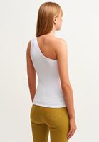 Bayan Beyaz Cut Out Askılı Atlet ( MODAL )