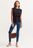 Bayan Siyah Vatkalı Bluz ( MODAL )