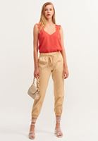 Bayan Kırmızı Romantik Dantelli Atlet ( MODAL )