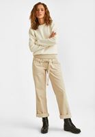 Women Beige Low Rise Cotton Pant
