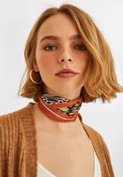 Bayan Çok Renkli Desenli Fular