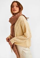 Bayan Pembe Desenli Uzun Şal