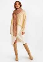 Bayan Pembe Desenli Uzun Şal