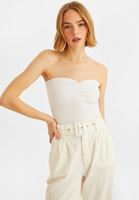 Bayan Beyaz Straplez