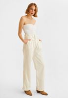 Bayan Beyaz Straplez