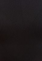 Bayan Siyah Jakarlı Dikişsiz Crop Atlet