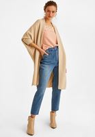 Bayan Pembe Dantelli Düşük Omuz Triko