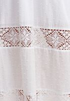 Bayan Beyaz Romantik Dokunuşlu Dantelli Elbise