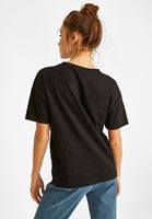 Bayan Siyah  Baskılı Tişört