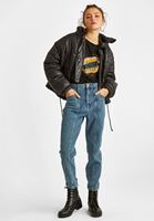 Bayan Siyah  Baskılı Tişört