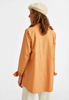 Bayan Bej Oversize Gömlek