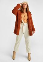 Bayan Bej Oversize Gömlek