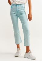 Bayan Mavi Yüksek Bel Bol Paça Pantolon