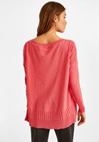 Bayan Pembe Kayık Yaka Kazak