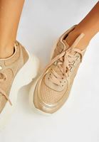 Bayan Krem Kalın Tabanlı Sneaker