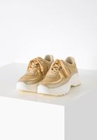 Bayan Krem Kalın Tabanlı Sneaker