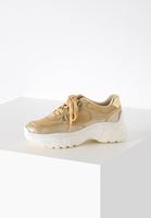 Bayan Krem Kalın Tabanlı Sneaker