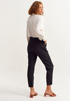 Bayan Siyah Casual Yumuşak Dokulu Pantolon