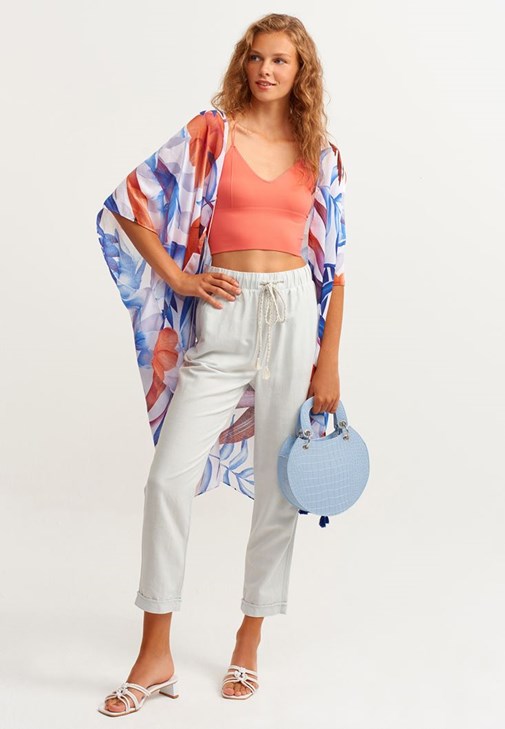 Gri Casual Yumuşak Dokulu Pantolon