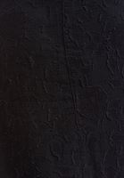 Bayan Siyah Fırfır Detaylı Uzun Elbise 