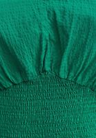 Bayan Yeşil Gipeli Balon Kol Bluz