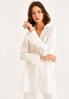 Bayan Beyaz Oversize Gömlek