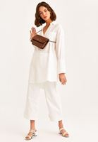 Bayan Beyaz Oversize Gömlek