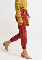 Bayan Bordo Bağcık Detaylı Jogger Pantolon ( TENCEL™ )