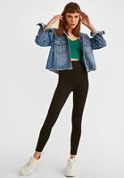 Bayan Siyah Yüksek Bel Tayt