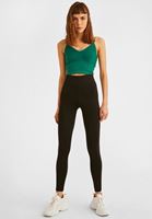 Bayan Siyah Yüksek Bel Tayt