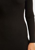 Bayan Siyah  Uzun Triko Elbise