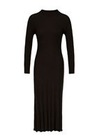 Bayan Siyah  Uzun Triko Elbise