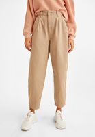 Women Beige Ultra High Rise Slouchy Jean