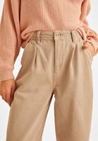 Women Beige Ultra High Rise Slouchy Jean