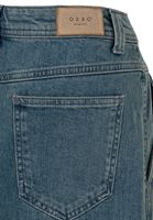 Bayan Mavi Yüksek Bel Slouchy Pantolon