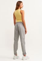 Bayan Gri Yumuşak Dokulu Baggy Pantolon ( TENCEL™ )