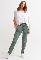 Bayan Haki Beli Lastikli Havuç Pantolon ( TENCEL™ )