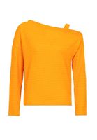 Bayan Turuncu Omuz Detaylı Bluz