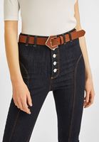 Bayan Sarı Toka Detaylı Kemer