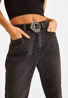 Bayan Siyah Toka Detaylı Kemer