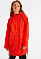 Bayan Turuncu Kapüşonlu Yağmurluk