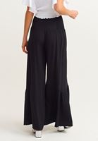 Bayan Siyah Ultra Yüksek Bel Bol Paça Pantolon