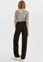 Bayan Siyah Yüksek Bel Bol Paça Pantolon