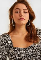 Bayan Çok Renkli Desenli Uzun Elbise