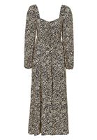 Bayan Çok Renkli Desenli Uzun Elbise