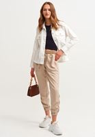 Women Beige Mid Rise Jogger Pant
