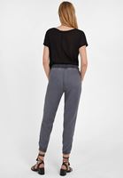 Bayan Gri Beli Lastik Detaylı Jogger Pantolon ( TENCEL™ ) 